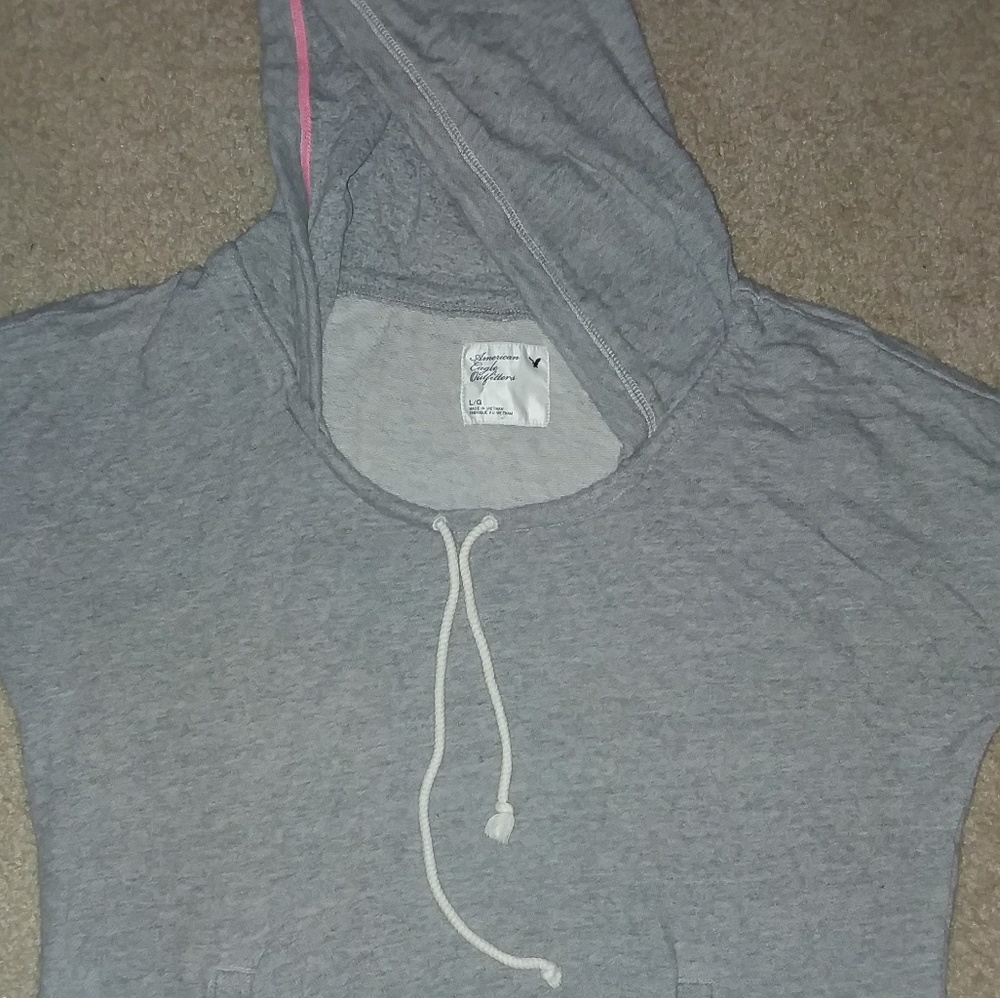 AE ShortSleeve Gray Hoodie